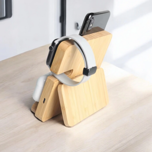Wooden Wireless Charging Station Wooden Wireless Charging Station