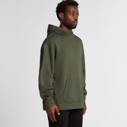 A green hoodie featuring a kangaroo pocket and a hood, modelled by a person. The design is simple and casual. A green hoodie featuring a kangaroo pocket and a hood, modelled by a person. The design is simple and casual.