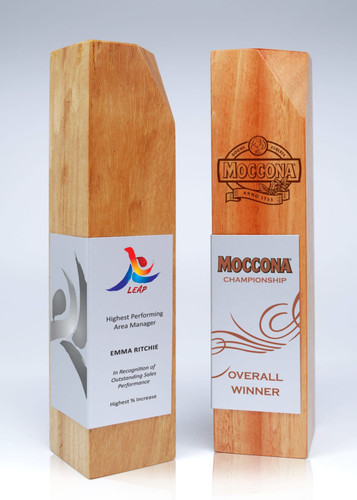 Australian Select Grade Blackbutt Beacon Trophy with Metal Wrap Australian Select Grade Blackbutt Beacon Trophy with Metal Wrap