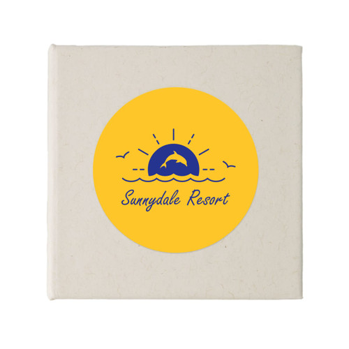 A circular logo featuring a dolphin, sun, and waves, set against a yellow background. The logo includes branding. A circular logo featuring a dolphin, sun, and waves, set against a yellow background. The logo includes branding.