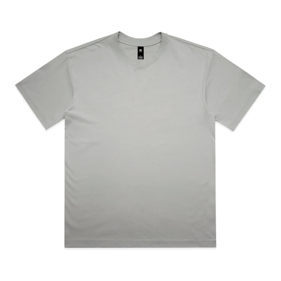 A light grey Box Tee featuring a simple design and a neckline label. The shirt has a relaxed fit.