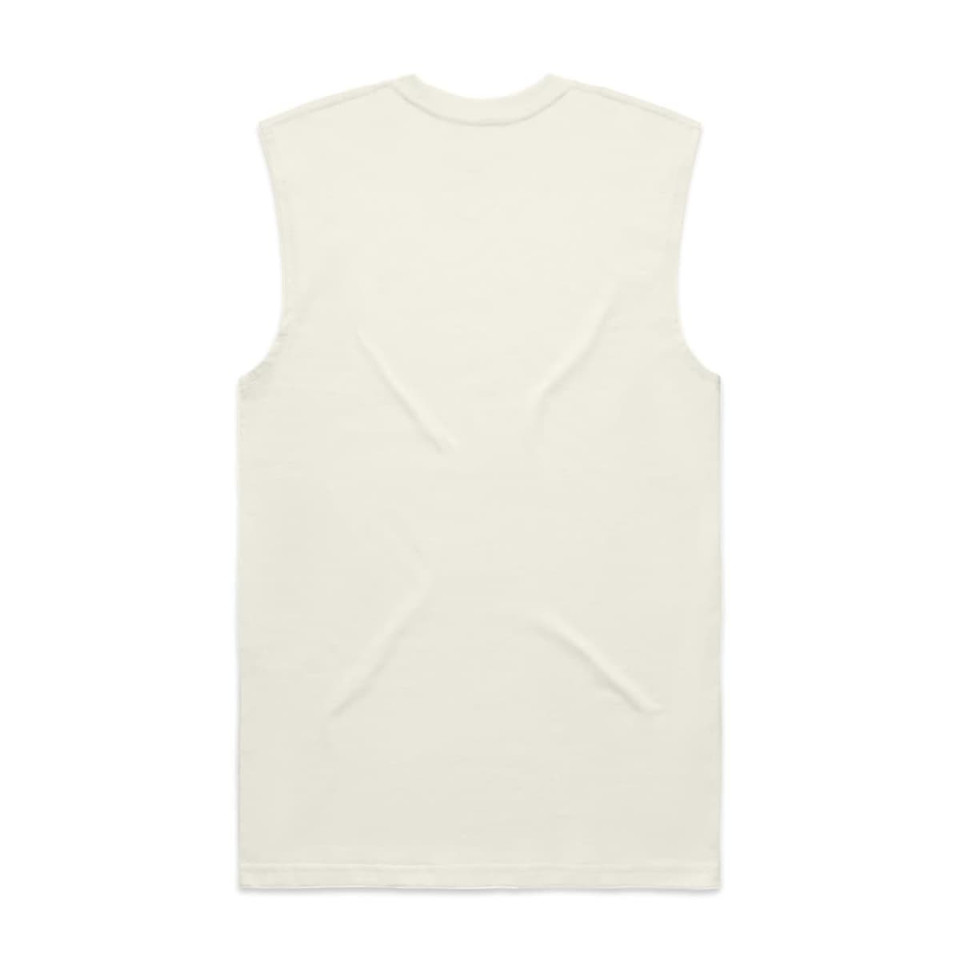 A sleeveless cream tank top with a simple design and no visible logos.