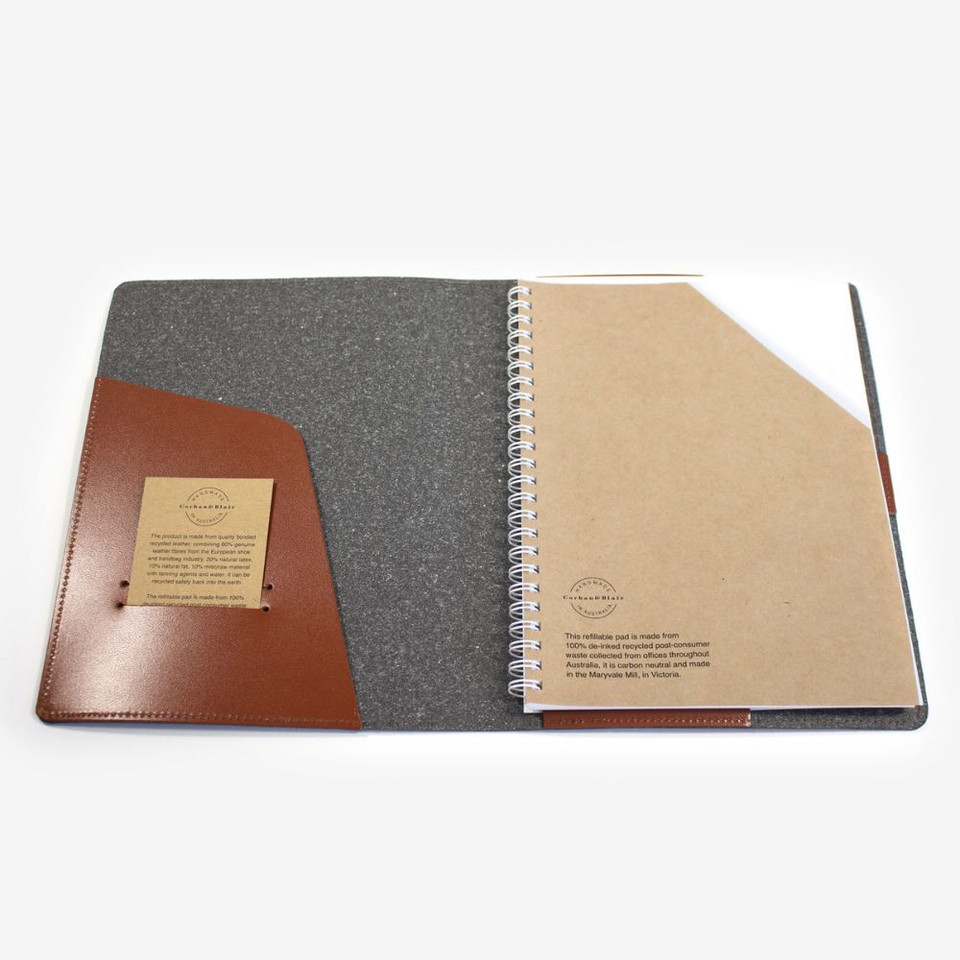 Corban & Blair A5 Aus Made Recycled Leather Journal