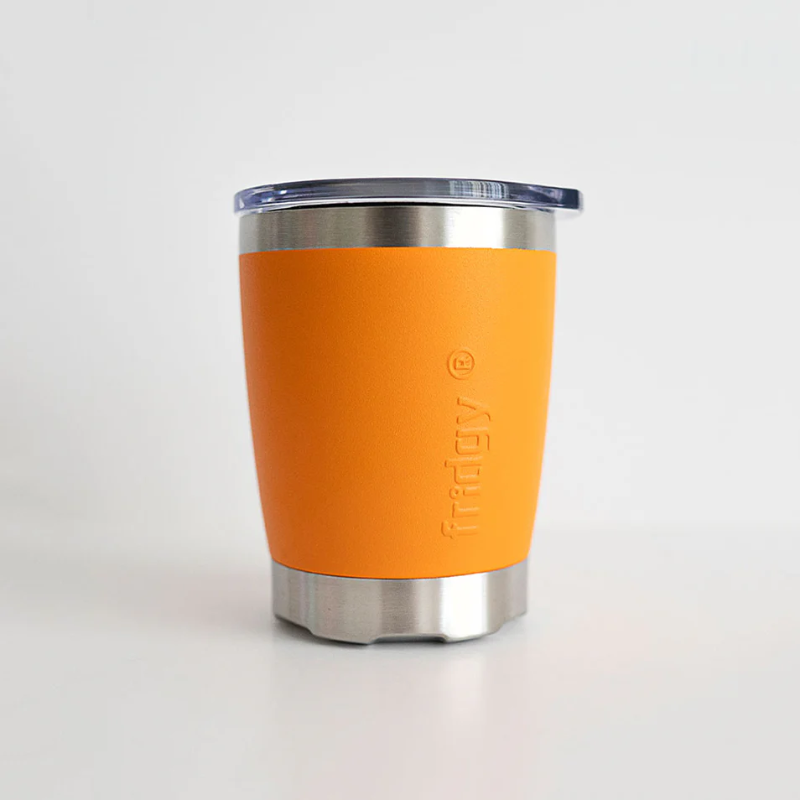 mini fridgy tumbler in blaze orange