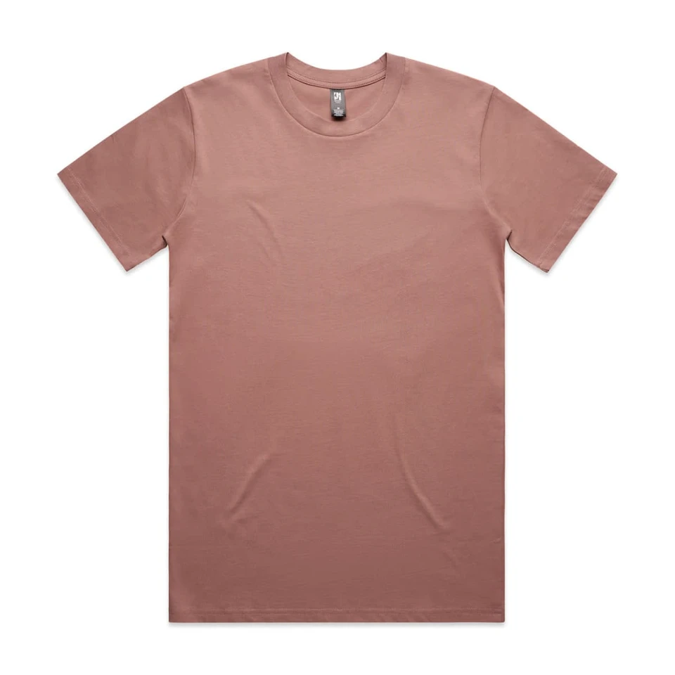 A brown Classic Tee shirt with a crew neck and short sleeves, featuring a brand logo on the tag.