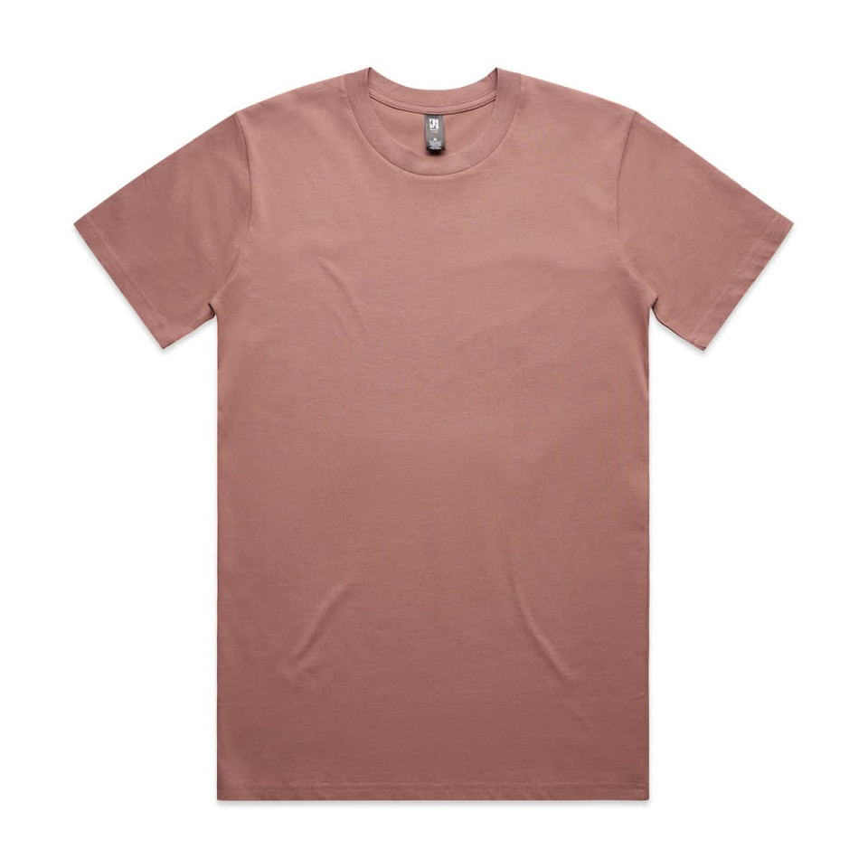 A brown Classic Tee shirt with a crew neck and short sleeves, featuring a brand logo on the tag.