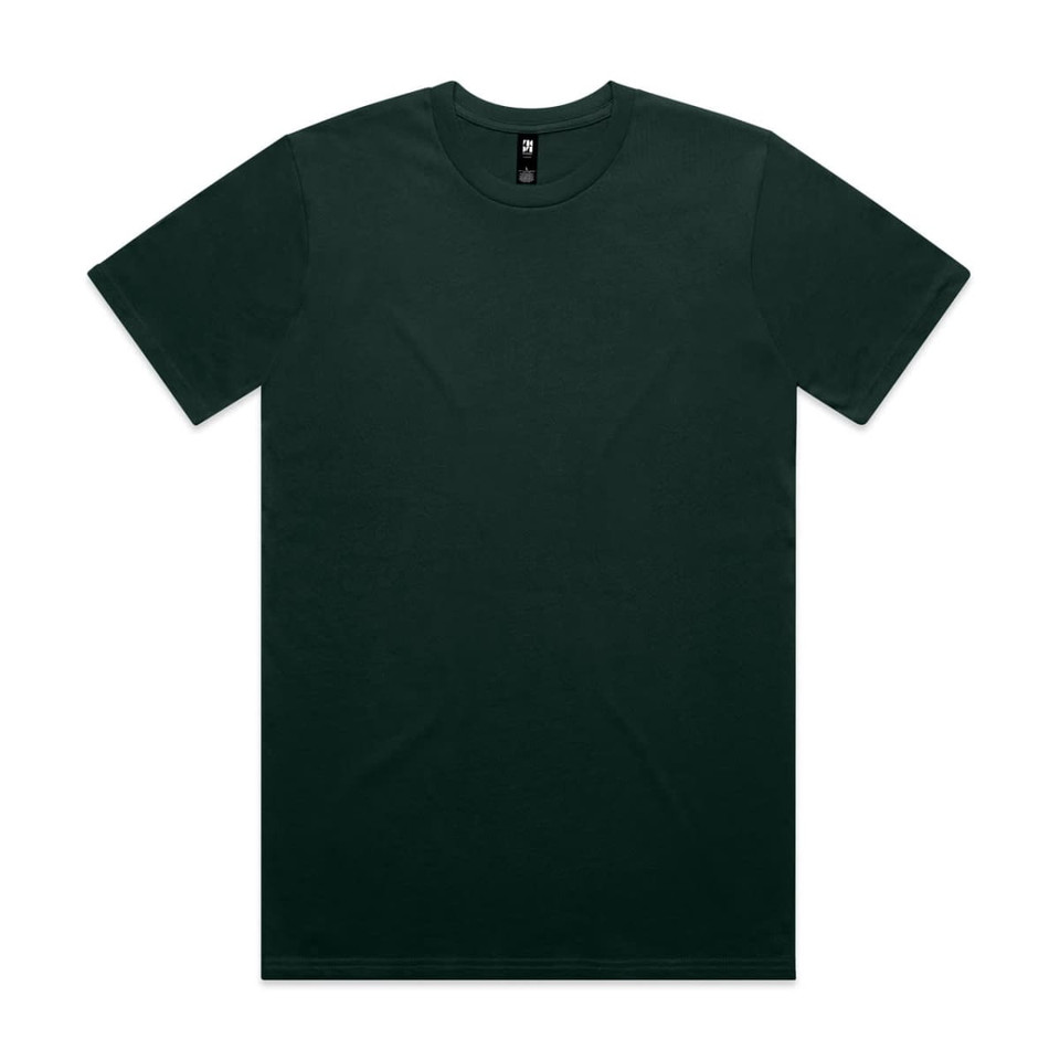 A dark green Classic Tee t-shirt displayed flat, featuring short sleeves and a crew neckline. It has a logo on the label.