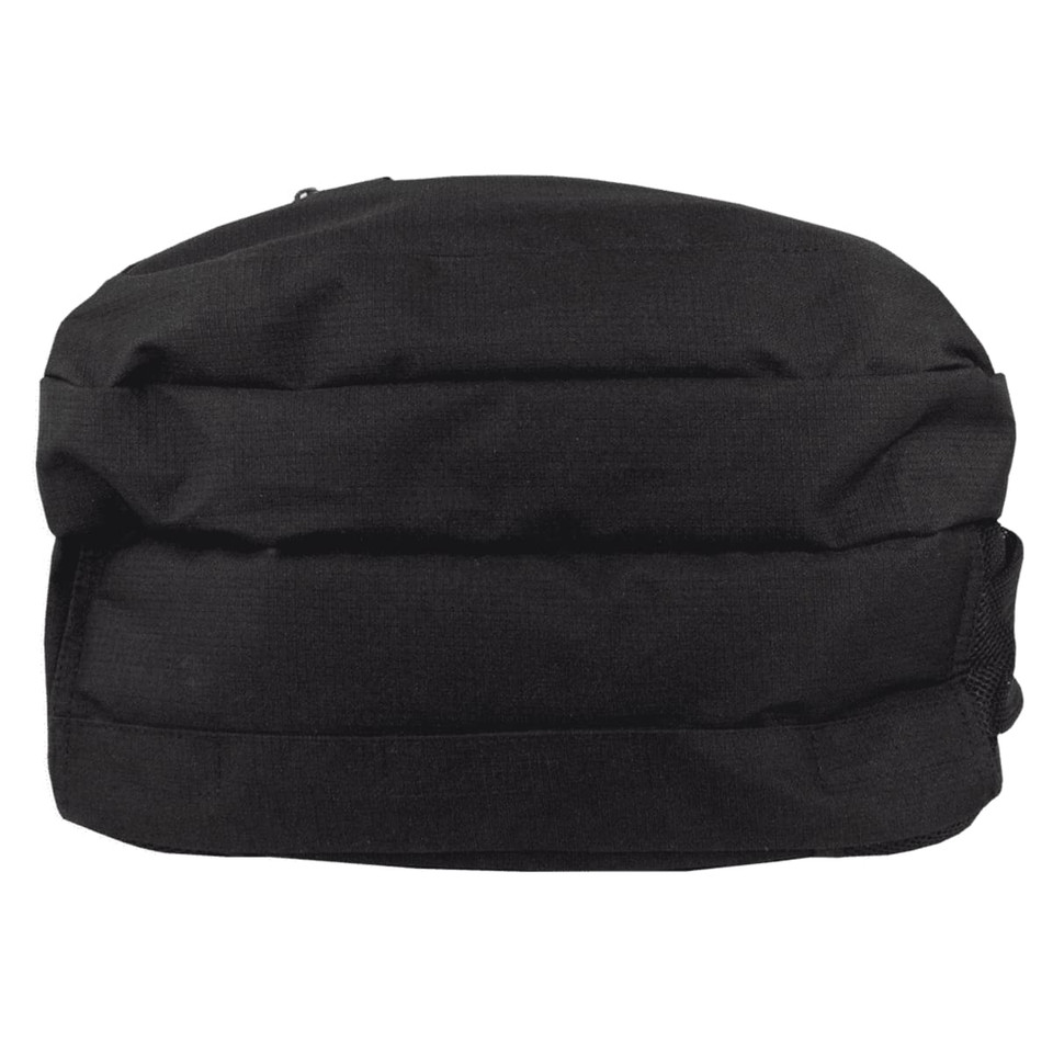 A black High Sierra Access 3.0 Backpack with a textured finish and an exterior mesh pocket.