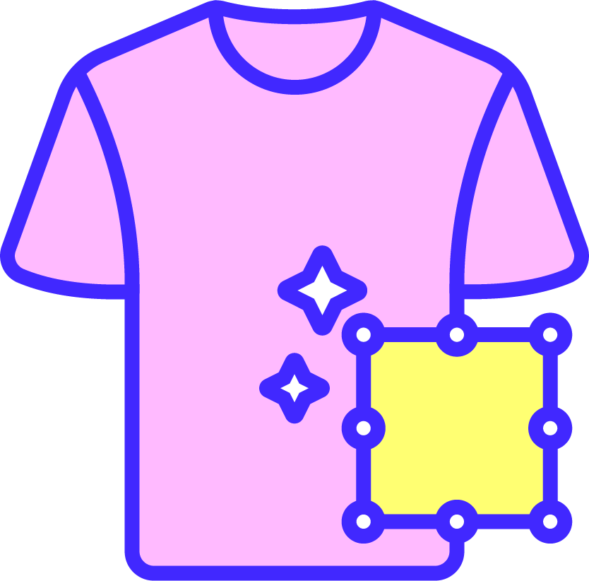 T-shirt mockup icon