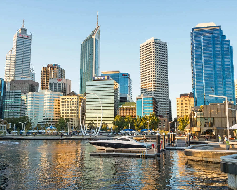 Elizabeth Quay in Perth, Western Australia