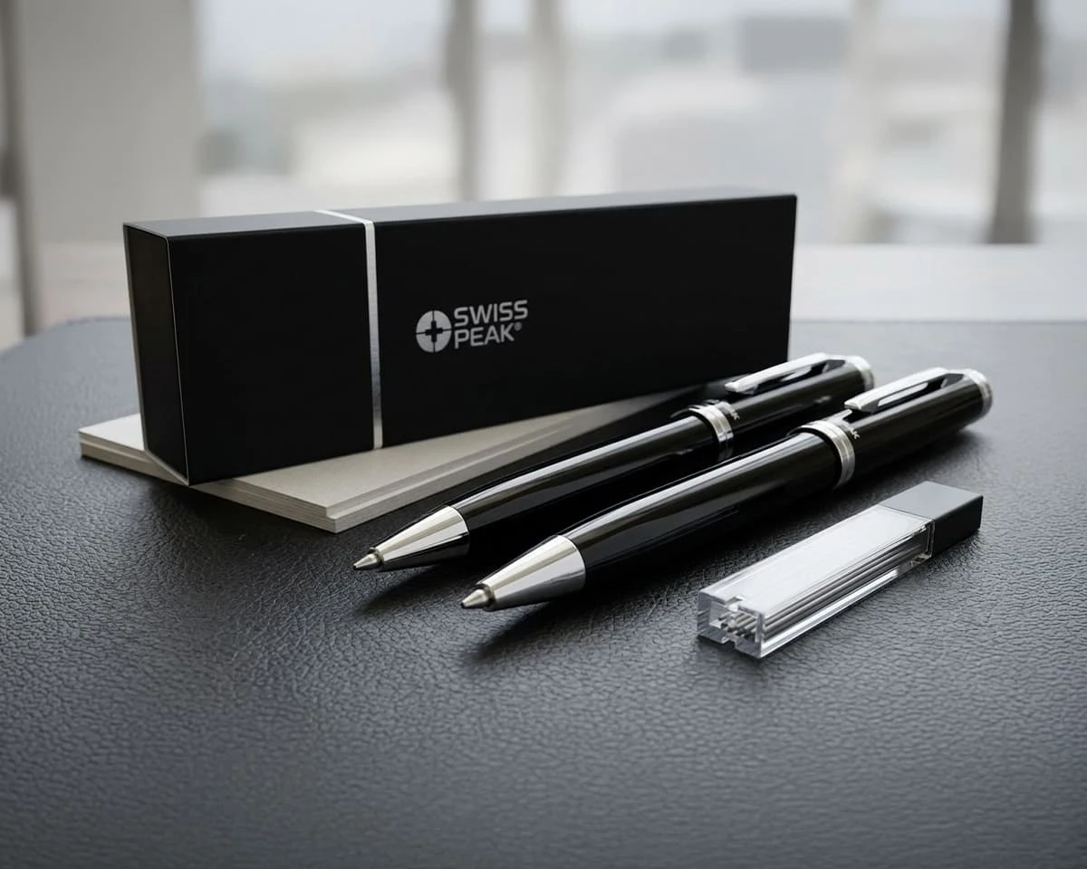 A Swiss Peak luzern pen and pencil set