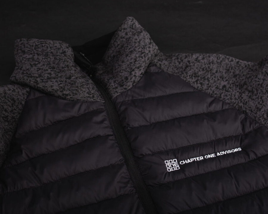 Close-up image of a custom jacket
