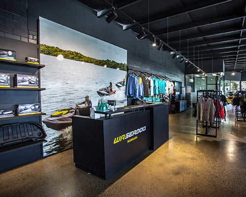 Wa seadoo counter inside showroom