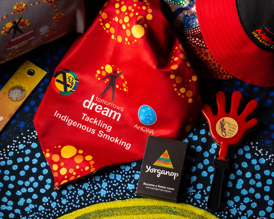Red anti-smoking indigenous promotional items