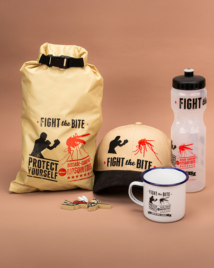 A collection of fight the bight branded merchandise