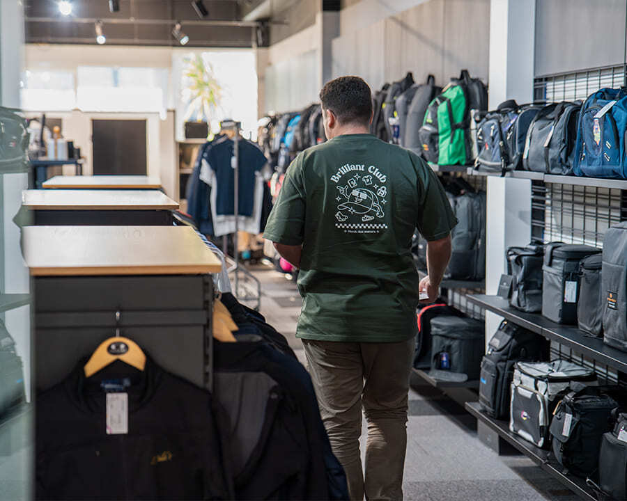 Look Brilliant employee walking through Osborne Park showroom