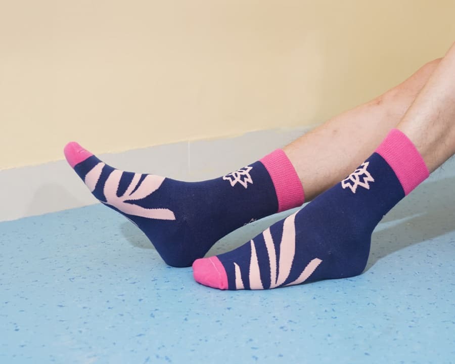 Crew custom pattern woven socks