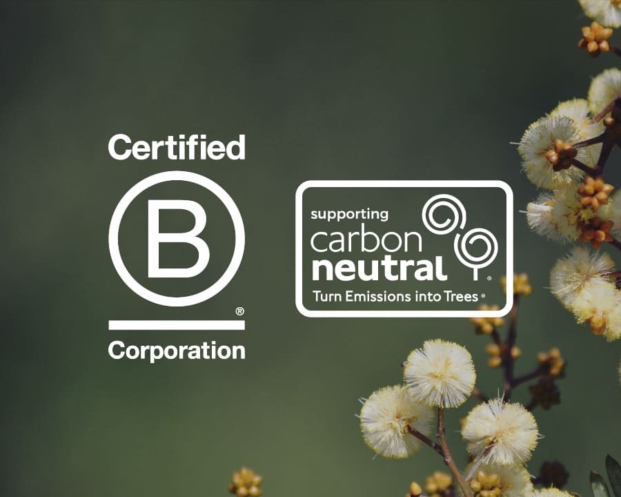 Certified B Corporation and Carbon Neutral logos