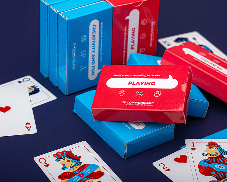 Communicare branded playing cards