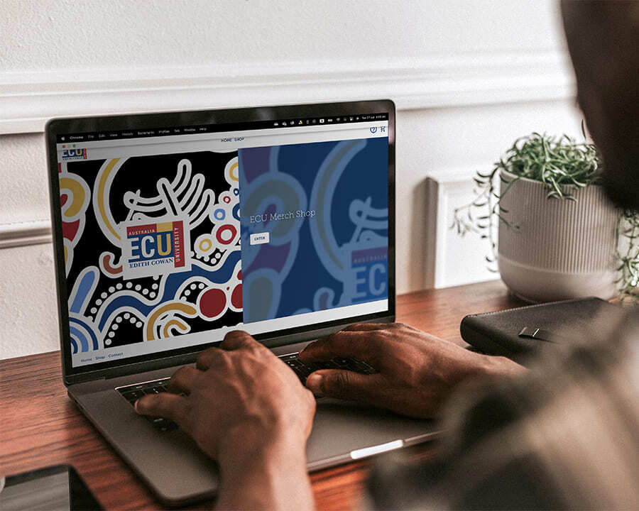 Person browing on an ECU online store