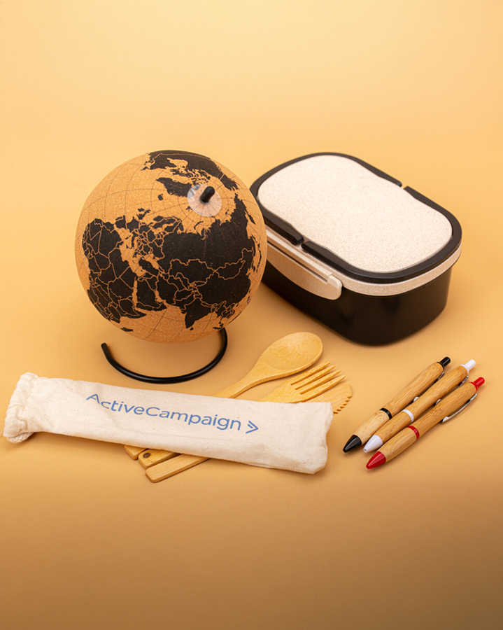A range of sustainable promotional items