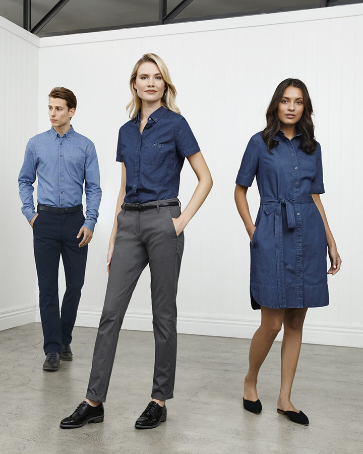 A group of people in office attire