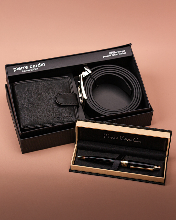 Pierre cardin belt and pen