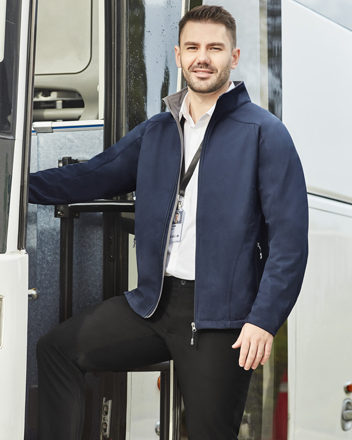 Man wearing travel uniform