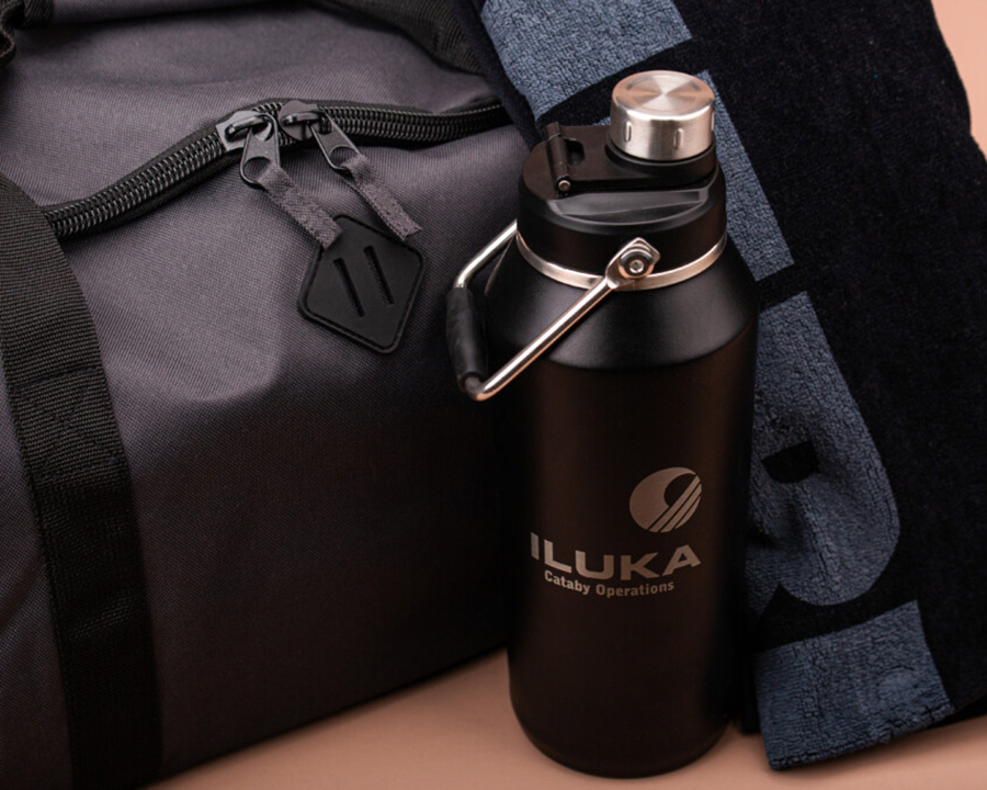 Iluka branded water bottle