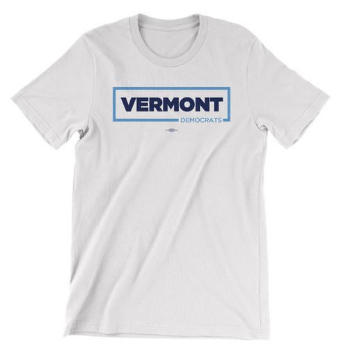 Vermont Democrats Official Logo (Unisex White Tee) Vermont Democrats Official Logo (Unisex White Tee)