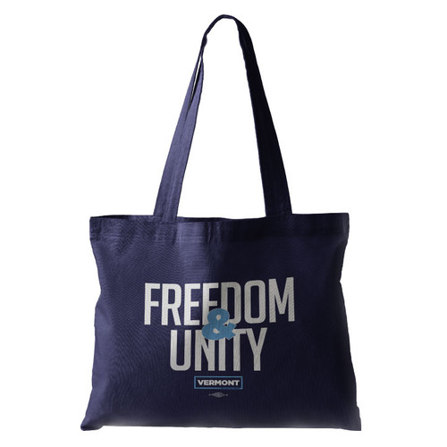 Freedom And Unity (Navy Canvas Tote)