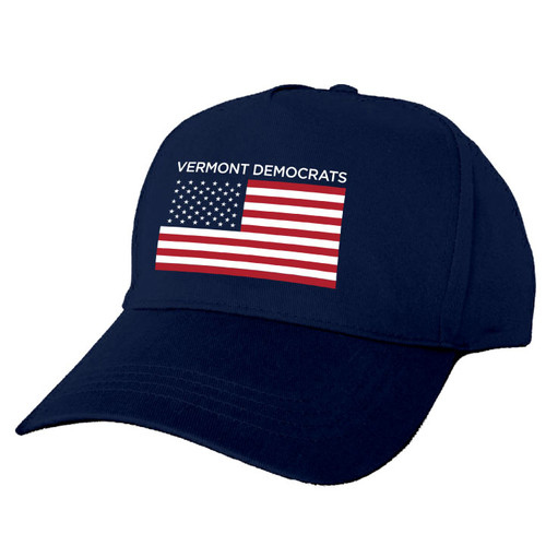 Vermont Democrats Flag Design (Navy Baseball Cap) Vermont Democrats Flag Design (Navy Baseball Cap)