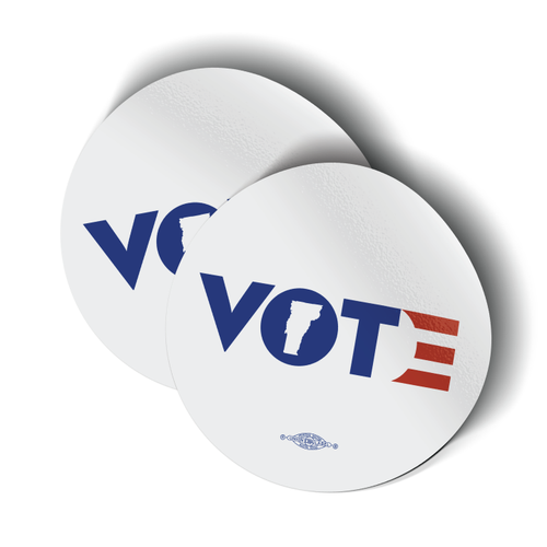 Vermont Vote (3.5" x 3.5" Vinyl Sticker) Vermont Vote (3.5" x 3.5" Vinyl Sticker)