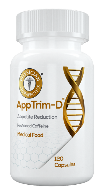 AppTrim-D® for the dietary management of obesity. A specially formulated caffeine free Medical Food, consisting of a proprietary formula of amino acids and polyphenol ingredients in specific proportions, for the nutritional management of the altered metabolic processes associated with obesity, morbid obesity, and metabolic syndrome.