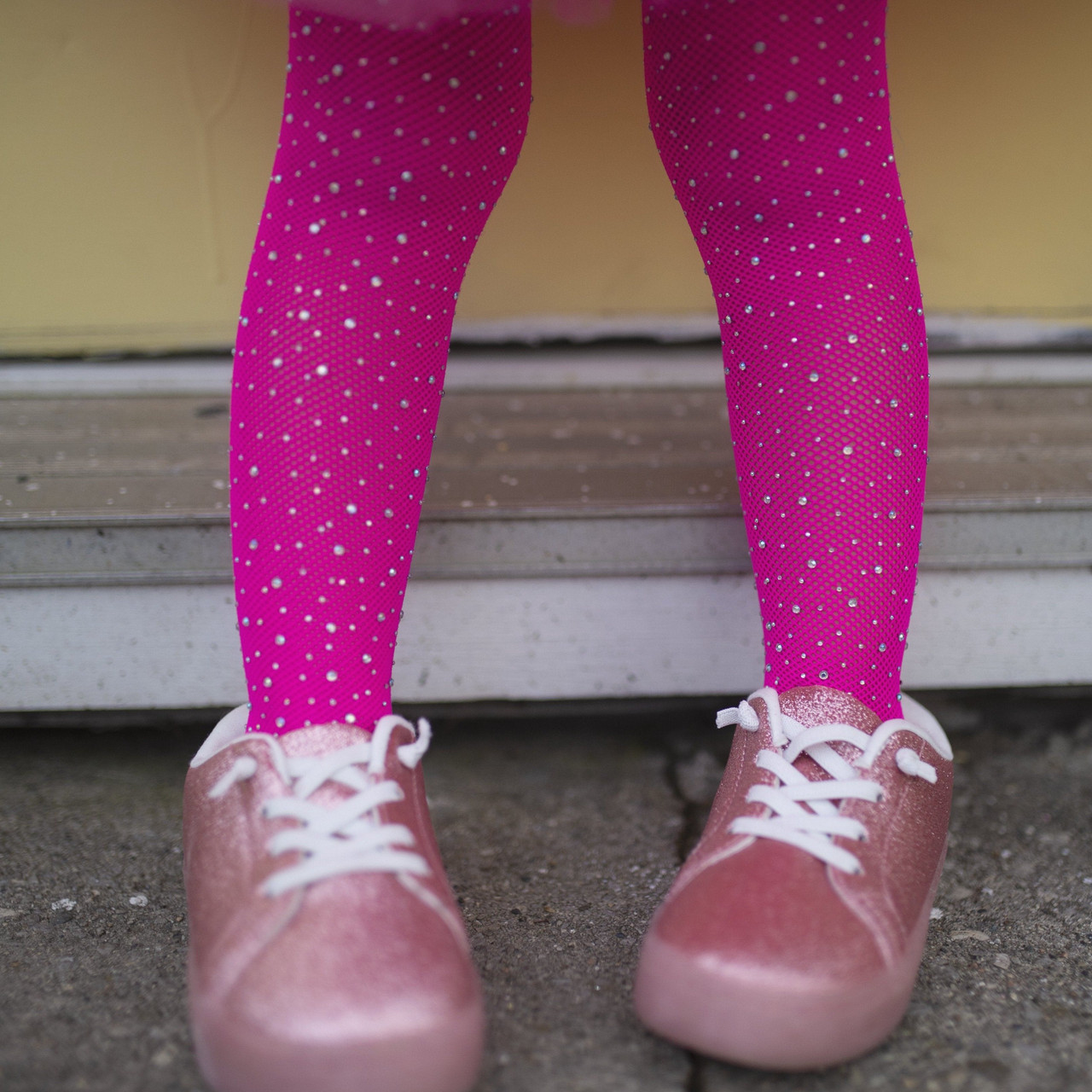 Hot Pink Fishnet Tights, Just Imagine Costumes