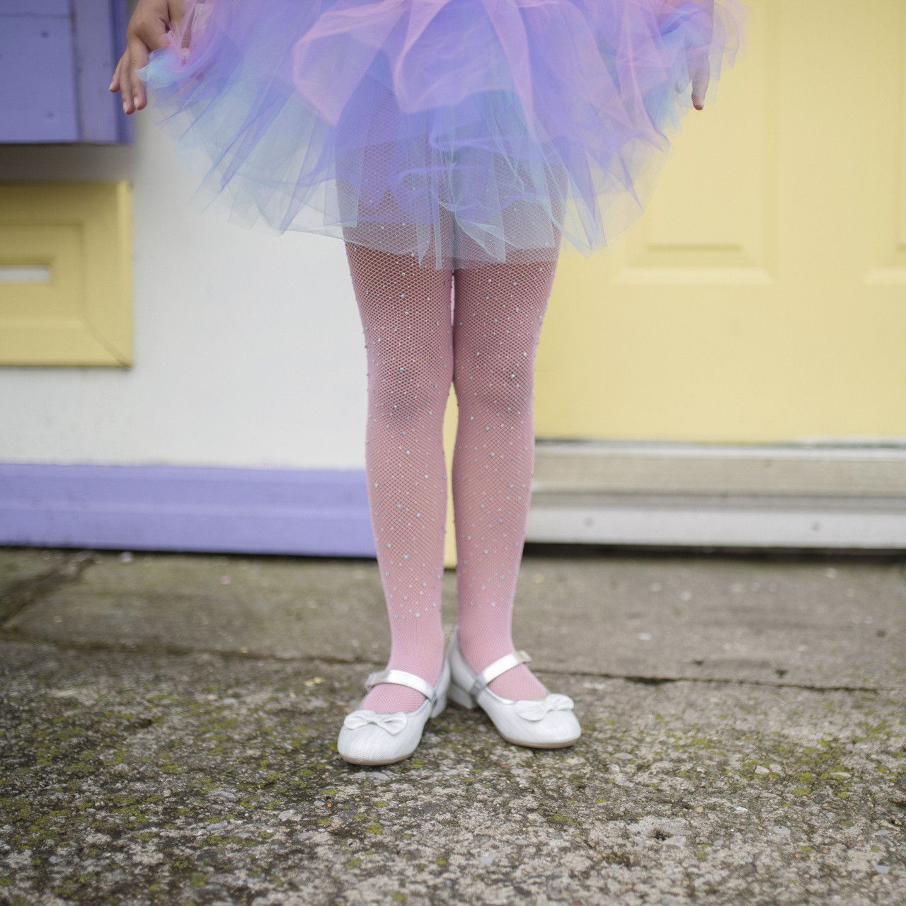 Light Pink Rhinestone Tights, Just Imagine Costumes