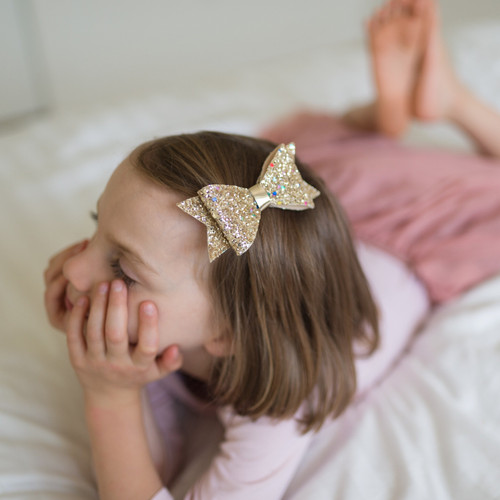 Gracious Gold Hairbow Gracious Gold Hairbow
