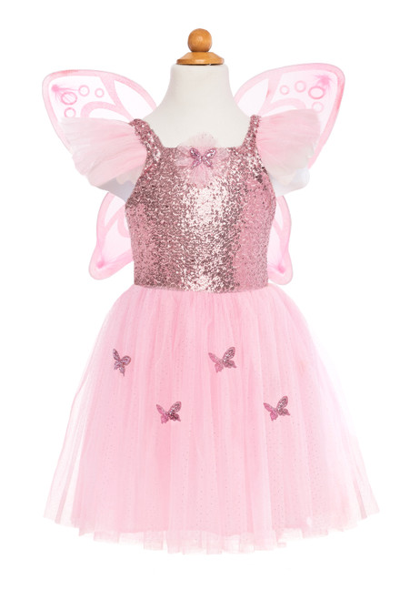 Dress Pink Butterfly with Wings