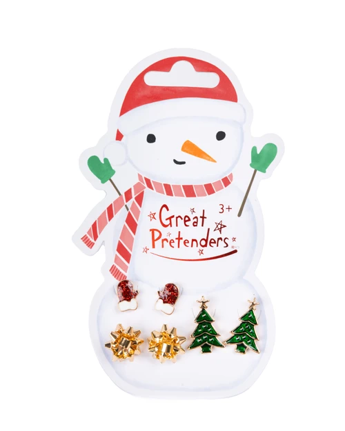 Snowman Pierced Earrings