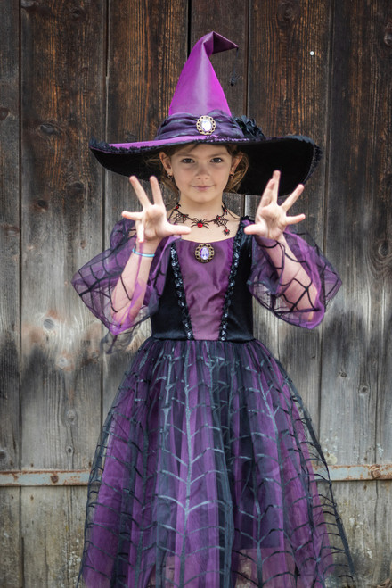 Amethyst Spider Witch with Hat Size 5-6