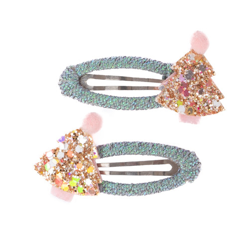 Minty Christmas Hairclips