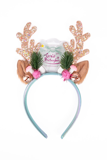 Pink Mint Rudolph Headband