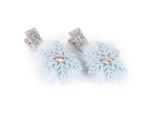Frosty Sisters Snowflake Hairclips
