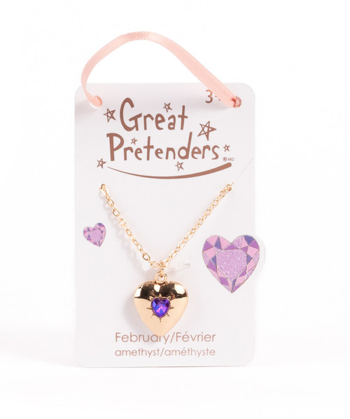 Necklace February Birthstone Locket