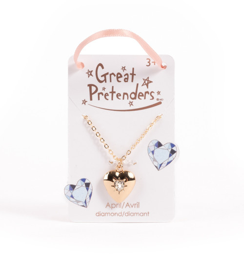 Necklace April Birthstone Locket