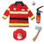 Red Firefighter Set Size 3-4