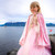 Deluxe Pink Princess Cloak Size 5-6
