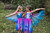 Blue Butterfly Twirl Dress Size 3-4