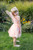 Butterfly Bliss Dress in Peach Size 5-6