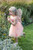 Butterfly Bliss Dress in Peach Size 3-4